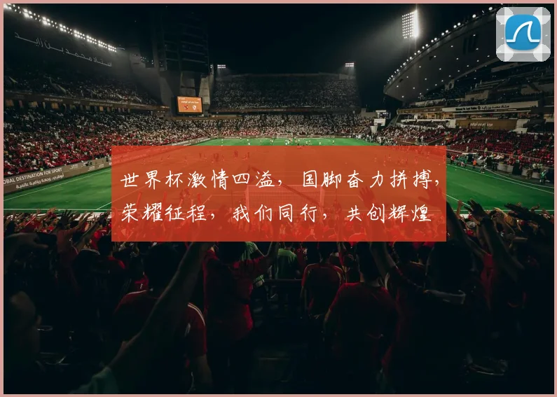 世界杯激情四溢，国脚奋力拼搏，荣耀征程，我们同行，共创辉煌